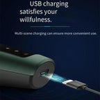 Rasoirs électriques étanches pour hommes, tondeuse électrique, support de rasoir, utilisation à sec, batterie aste, rasoirs à distance, machine de rasage