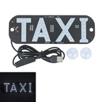 Panneau fenêtre voiture à lumière LED avec USB interrupteur marche/arrêt pour covoiturage, panneau lumineux