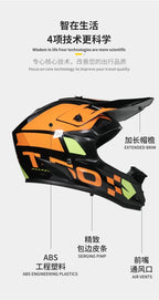 Casque de moto tout-terrain, pour motocross, ATV, dirt bike, pour course de descente, DOT