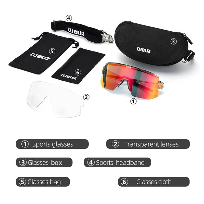 B BLIZ Breeze Premium lunettes de cyclisme UV400-2 HD lentille unisexe lunettes de soleil de sport pour vtt course pêche course vélo lunettes