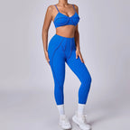 Ensemble de yoga pour femme, survêtement d'entraînement, legging athlétique imbibé, legging push-up de gym, soutien-gorge de fitness, vêtements de sport, vêtements actifs, nouveau