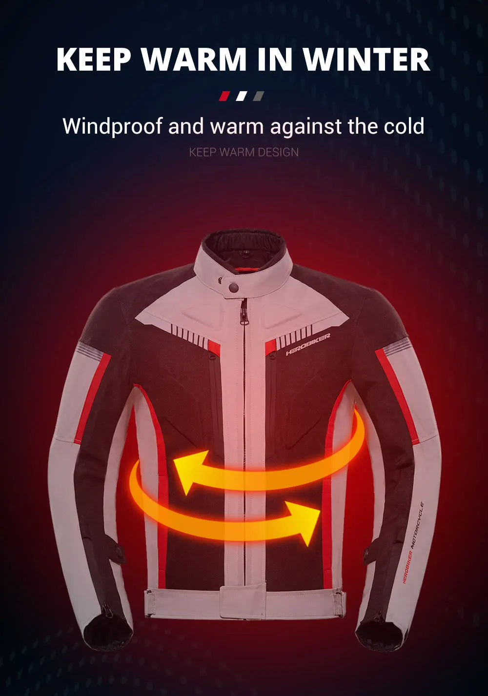 HEROBIKER veste de Moto imperméable homme veste de course pantalon de Moto portable vêtements de Moto avec Protection EVA