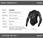 Veste de Motocross pour hommes, armure corporelle, armure de Moto, résistante à l'usure, Anti-chute, veste de course de vélo, Protection de Moto