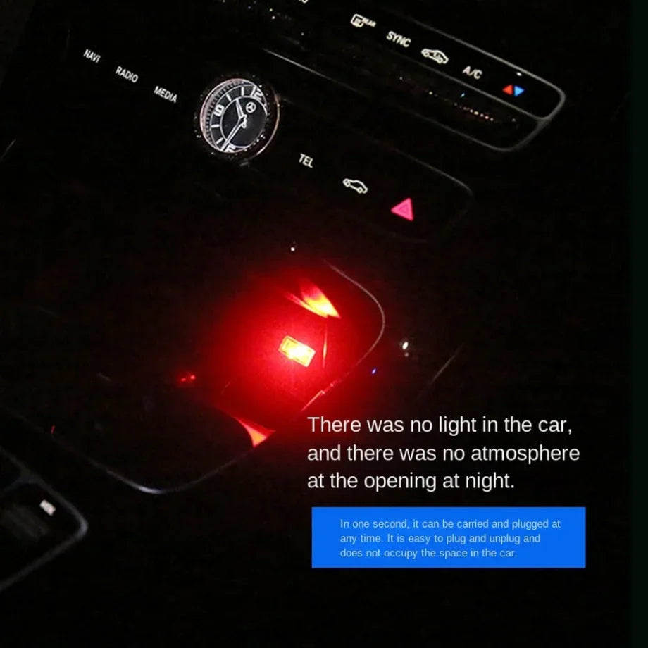 Mini USB LED lumières d'ambiance voiture intérieur néon lampe décorative éclairage de secours universel PC Portable Plug and Play