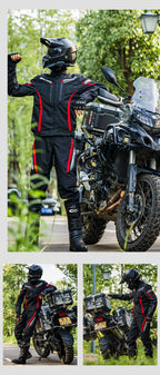 HEROBIKER veste de Moto imperméable homme veste de course pantalon de Moto portable vêtements de Moto avec Protection EVA