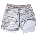 Short de compression pour hommes, short de sport, d'entraînement, de course, d'été, à séchage rapide, en un
