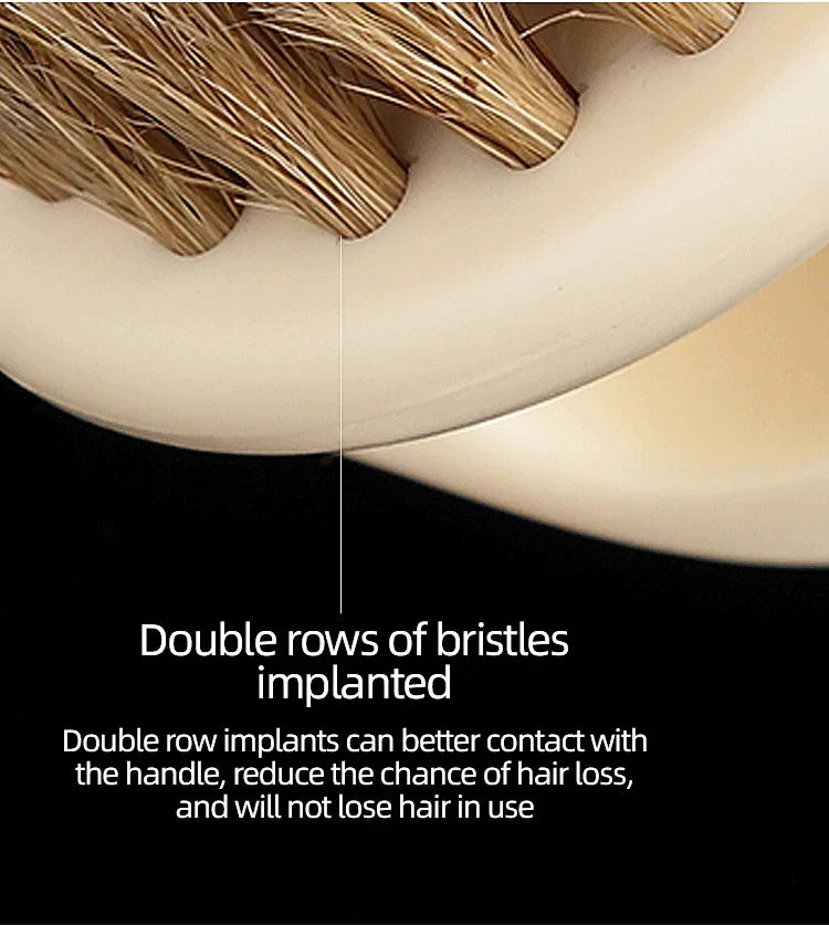 Peigne coiffant pour barbe pour hommes, brosse pour barbe et cheveux, rigidité moyenne/cadeau pour homme/pour estomper les outils de coiffure professionnels 1 pièce
