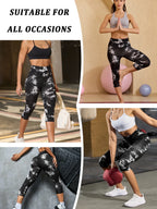 Pantalon Capri taille haute pour femmes, Super doux, contrôle du ventre, pas transparent, entraînement, Yoga, course à pied, athlétique, Push-Up, Leggings de gymnastique