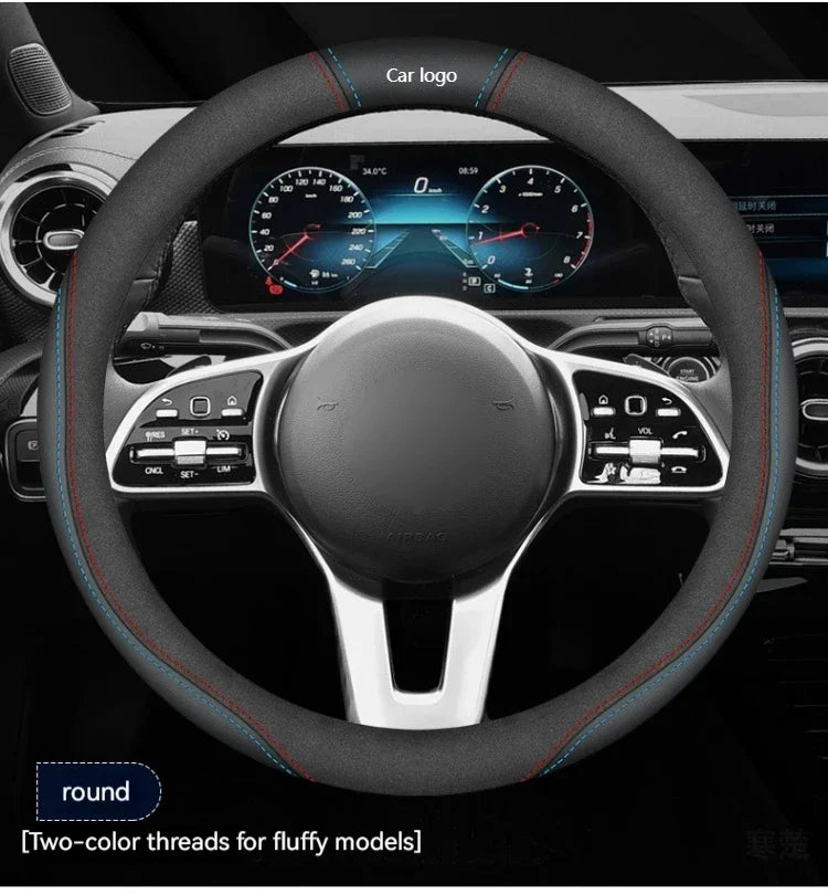 Housse de volant de voiture en daim et cuir, pour Changan UNI-K UNI-T CS15 CS35 CS55 CS75 PLUS CS85 Coupe CS95 Alsvin CX70, accessoires