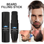 Bâton de remplissage de crayon à barbe et brosse pour hommes, stylo à barbe, bâton de retouche de racine de cheveux, couverture longue durée, maquillage pour moustache et cheveux
