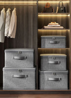 Boîte de rangement pour vêtements avec fermeture éclair, sac de rangement pliable de grande capacité pour vêtements et couettes, organisateur de garde-robe, boîte de rangement pour sous-vêtements