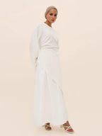 Musulman moyen-orient arabe dubaï Abayas pour femmes haut avec jupe deux pièces ensemble modeste Ramadan caftan Robe Femme vêtements islamiques