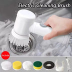 Brosse de nettoyage électrique 5 en 1, épurateur rotatif, brosse de nettoyage de salle de bains avec 5 têtes de brosse, brosse de nettoyage de cuisine et de vaisselle, Gadgets