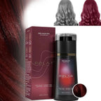 Shampoing de teinture capillaire pour cheveux gris pour femmes et hommes, Kit de teinture capillaire naturelle, Semi-permanent, noir, marron, violet, 200ml