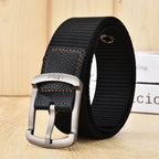 Ceinture en toile à broches pour hommes et femmes, ceinture décontractée, pantalon cargo, jeans, extérieur, escalade, sport, entraînement, environnement, mode