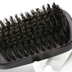 Manche en bois poils de sanglier barbe brosse outil de rasage brosse à cheveux en bois courbé hommes barbe rasage brosse coiffeur moustache brosses