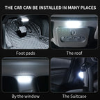 Lampe de lecture LED pour voiture, éclairage intérieur, éclairage de coffre, monté au plafond, intérieur et arrière, éclairage tactile
