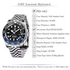 PAGANI DESIGN 40mm automatique GMT montre-bracelet en acier inoxydable étanche hommes montre haut de gamme mécanique sport montres hommes PD-1662