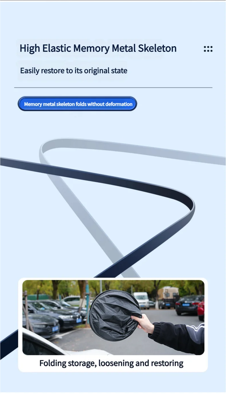 Pare-soleil réfléchissant UV pour voiture, pare-brise arrière, Protection solaire, Isolation thermique, rideaux de confidentialité pour voiture, rangement pliable