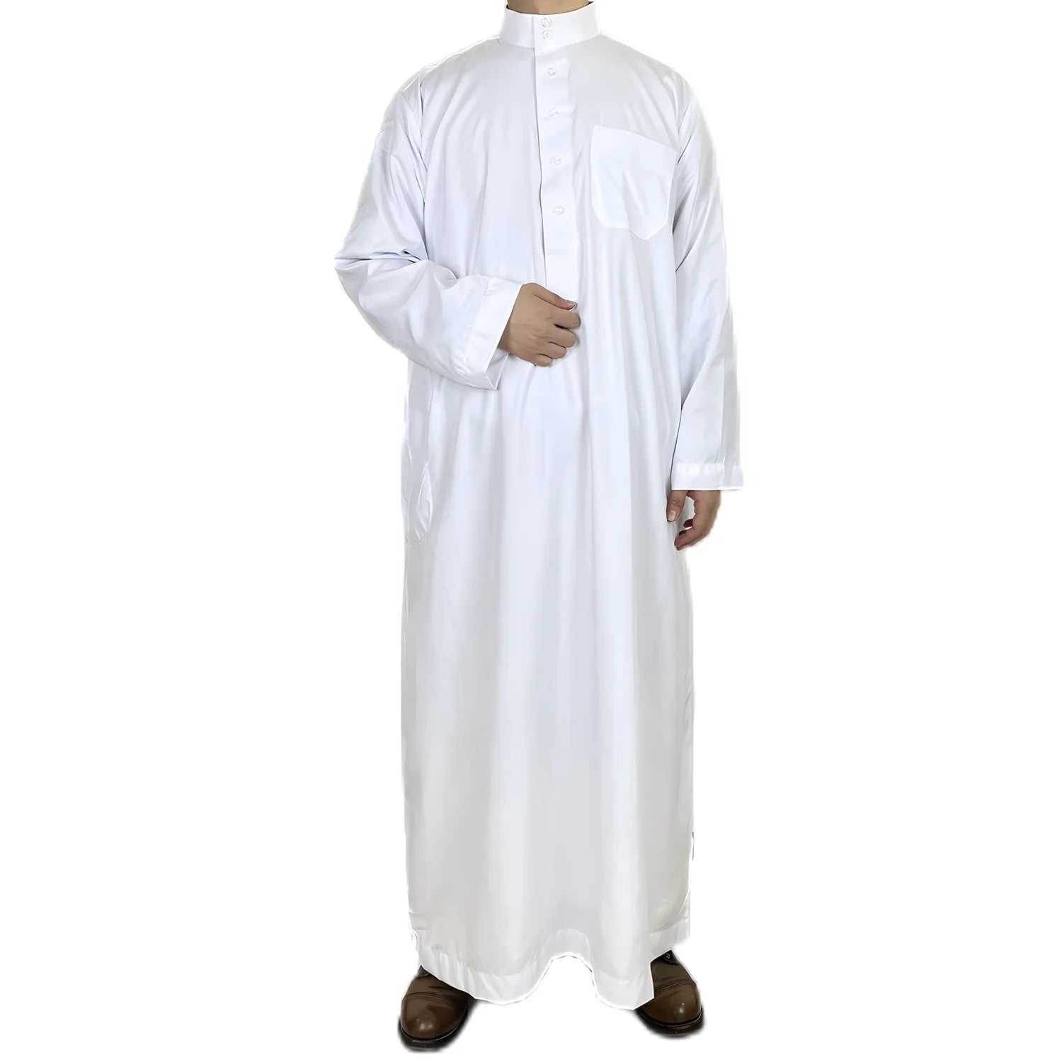 Vêtements modestes pour hommes musulmans : Jalabiya blanche, Thobe, Kurta arabe, Pyjama, Kaftan de Dubaï, Abaya, Jubba, Daffah, Dishdasha, Robe de prière