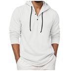 Sweat à capuche à manches longues pour hommes, chemise à boutons, décontractée, plage, Yoga, surdimensionné, chemises décontractées pour hommes, ample