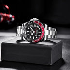 PAGANI DESIGN 40mm automatique GMT montre-bracelet en acier inoxydable étanche hommes montre haut de gamme mécanique sport montres hommes PD-1662
