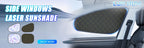 Pare-soleil réfléchissant UV pour voiture, pare-brise arrière, Protection solaire, Isolation thermique, rideaux de confidentialité pour voiture, rangement pliable