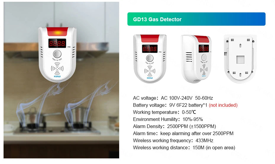 KERUI bricolage votre maison ensemble d'alarme 4G/WiFi système d'alarme pour la Protection de la sécurité à domicile détecteur de mouvement capteur de porte Tuya application intelligente