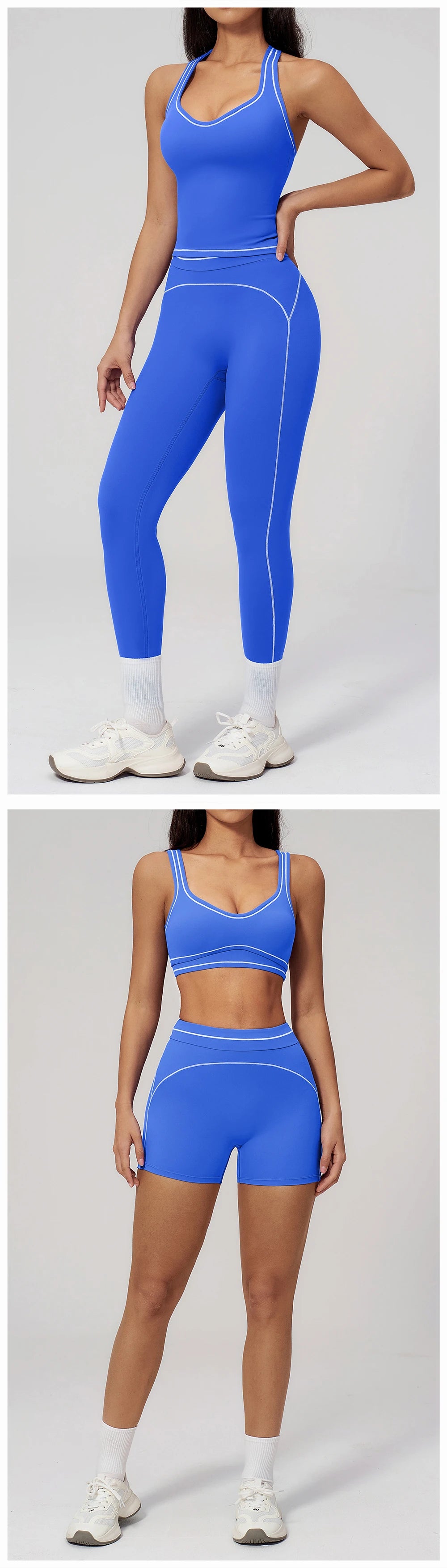 Ensemble de yoga 2 pièces pour femme, tenue de sport, vêtements de gym, ensemble soutien-gorge de sport et pantalon de course, vêtements de yoga et de sport pour femme