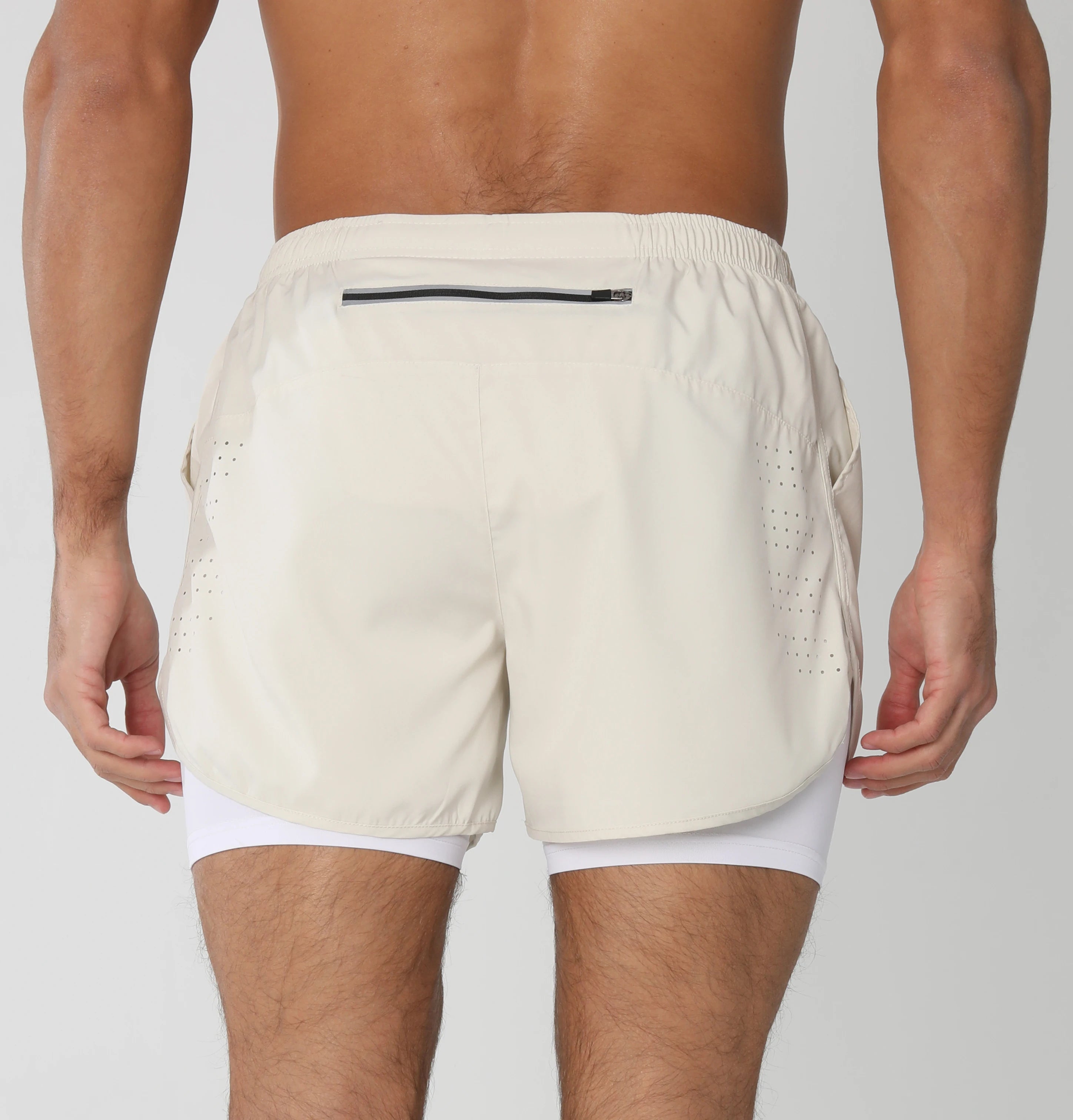 Short de course avec poches doublées pour homme, séchage rapide, léger, respirant, athlétique, sport, entraînement, boucle serviette