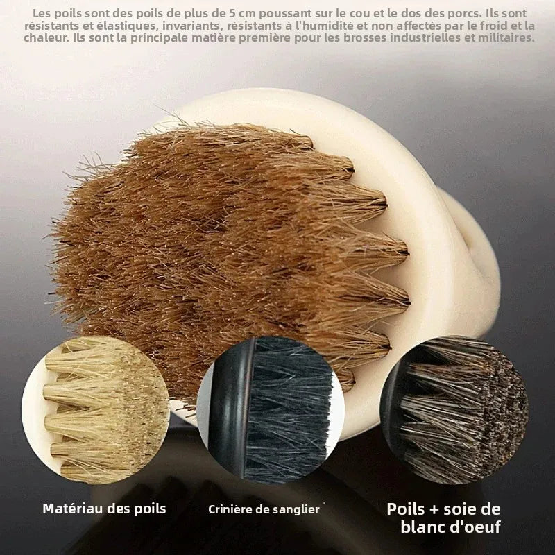 Peigne coiffant pour barbe pour hommes, brosse pour barbe et cheveux, rigidité moyenne/cadeau pour homme/pour estomper les outils de coiffure professionnels 1 pièce