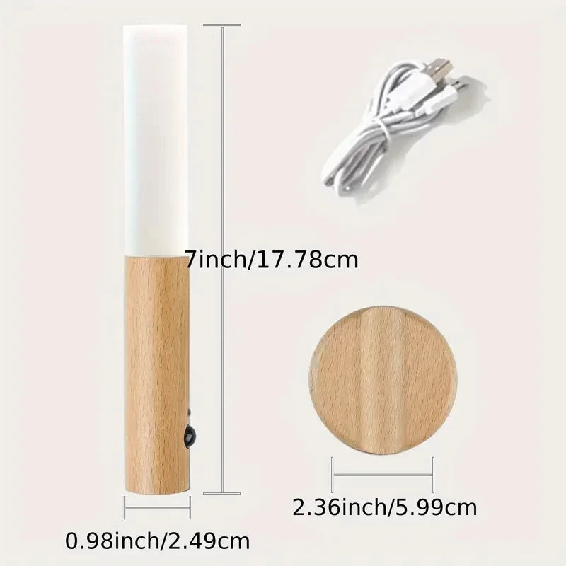 Applique murale magnétique LED Rechargeable avec capteur de mouvement intelligent, veilleuse Portable pour couloir, chambre à coucher, escaliers, armoires de salle de bains, décoration