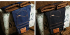 Jeans doublés en polaire réfléchissants pour hommes - Doublure épaisse et chaude, denim durable et bordure réfléchissante, sûrs pour les trajets nocturnes en hiver et décontractés