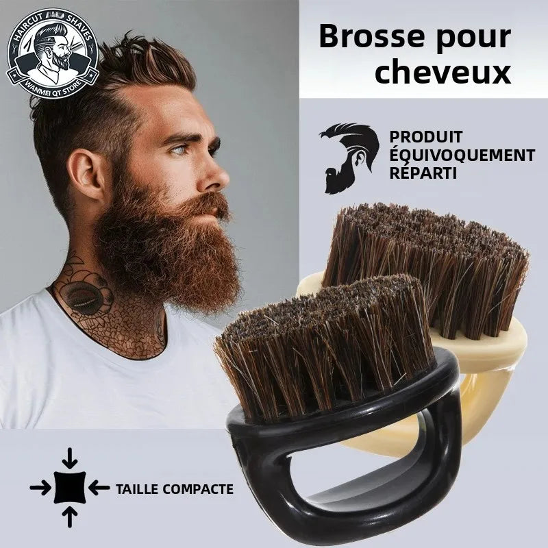 Peigne coiffant pour barbe pour hommes, brosse pour barbe et cheveux, rigidité moyenne/cadeau pour homme/pour estomper les outils de coiffure professionnels 1 pièce