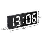 Numéro créatif horloge couleur veilleuse température calendrier réveil LED grand nombre horloge électronique rétro-éclairage décor à la maison