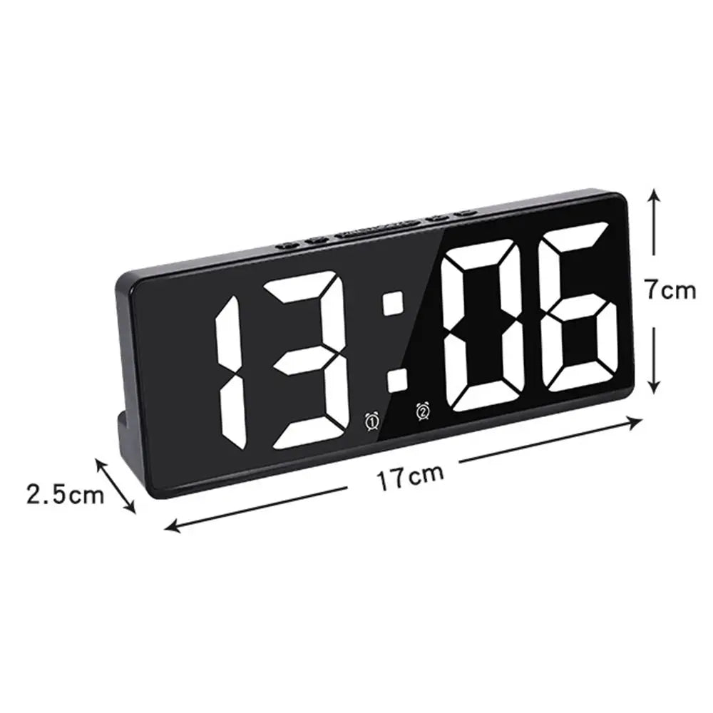 Numéro créatif horloge couleur veilleuse température calendrier réveil LED grand nombre horloge électronique rétro-éclairage décor à la maison