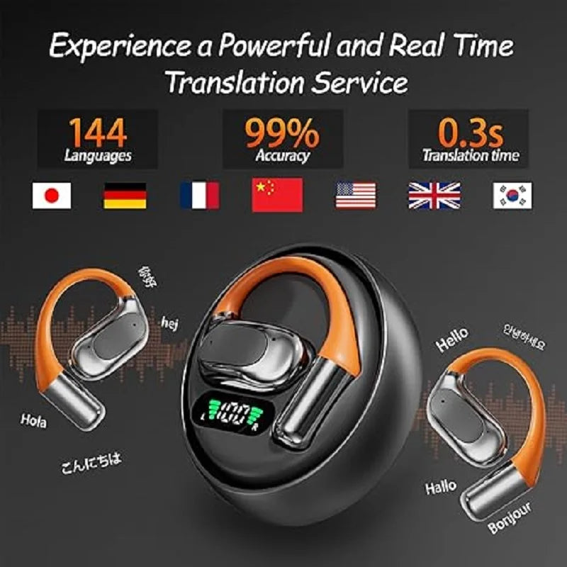 EARDECO TWS – écouteurs sans fil à clipser, oreillettes Bluetooth, son stéréo, casques Bluetooth sans fil avec microphone, son Hifi