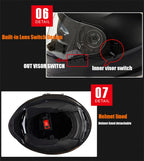 Casques De Moto intégraux Dernier course De descente Moto équitation Casco Capacete De Moto DOT approuvé pour hommes femmes Kask GXT