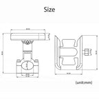 Support de téléphone universel en alliage d'aluminium pour guidon de moto, rétroviseur de vélo, support de téléphone portable pour moto