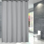 PEVA rideau de douche imperméable moisissure salle de bain rideau solide vague fenêtre Tulle maison luxe avec crochets lourd S pli ondulé douche