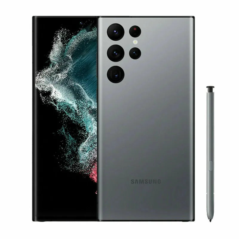 Samsung Galaxy S22 Ultra 5G S908U1 6.8 "AMOLED 8/12GB 12/128/256/512GB ROM Snapdragon NFC S Pen téléphone portable débloqué d'origine