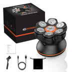 MAXGROOM 7D tête rasoirs pour hommes chauve humide/sec rasoir électrique tondeuse à cheveux USB LED Rechargeable affichage tondeuse à barbe étanche