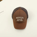 Casquette de Baseball en maille avec lettres brodées pour enfants, chapeau d'été pour bébé, garçon et fille, en coton, à rabat, Hip Hop, chapeau de pêche