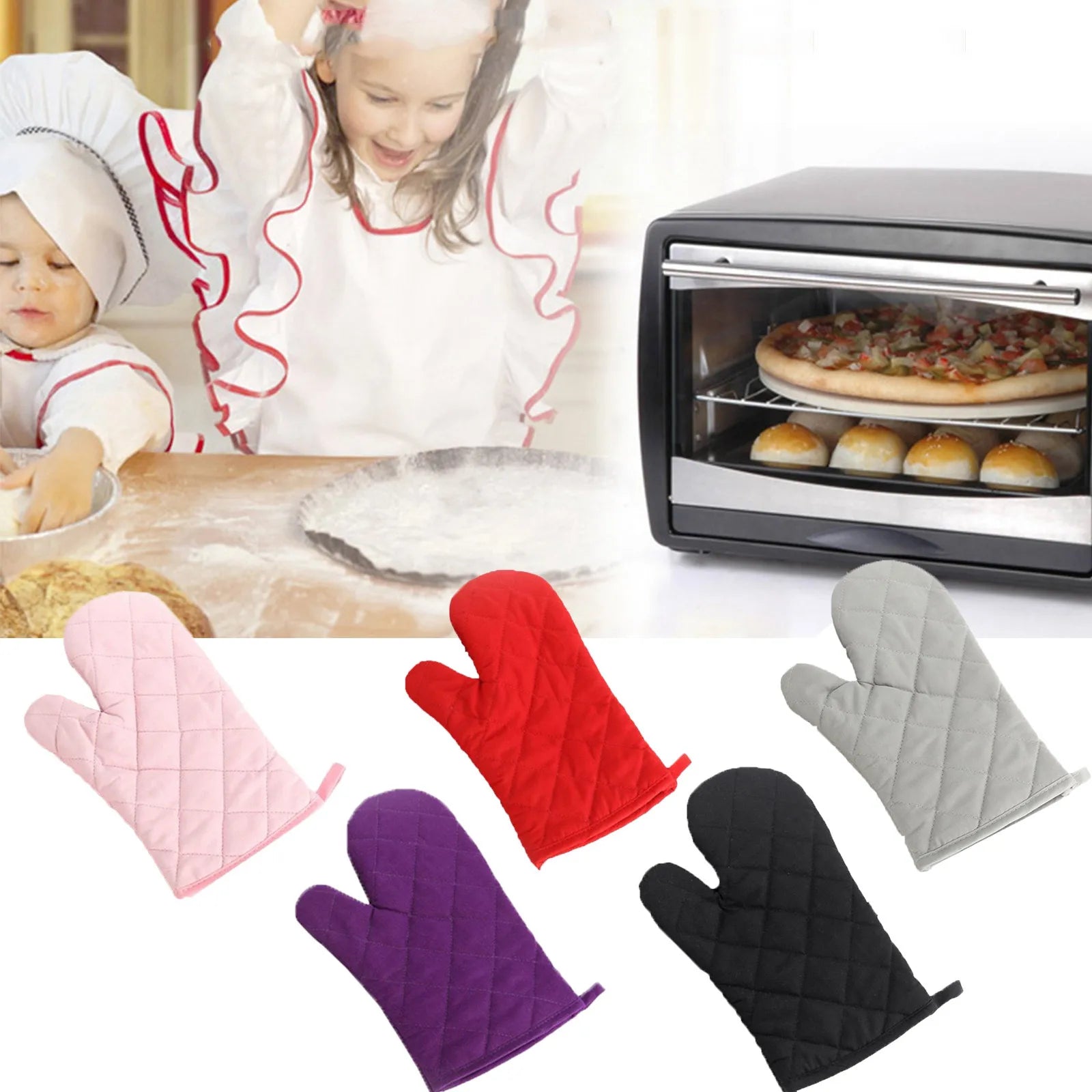 Mitaines de four non ald, mitaines de four, degré de chaleur, micro-ondes, four, isotcoton, lin, cuisson, barbecue, fournitures de cuisine, outils, 1 pièce