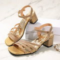 Femmes talons hauts sandales confortables talons à bout ouvert plate-forme concepteur sandales de luxe tendance été mode chaussures de fête pour les femmes