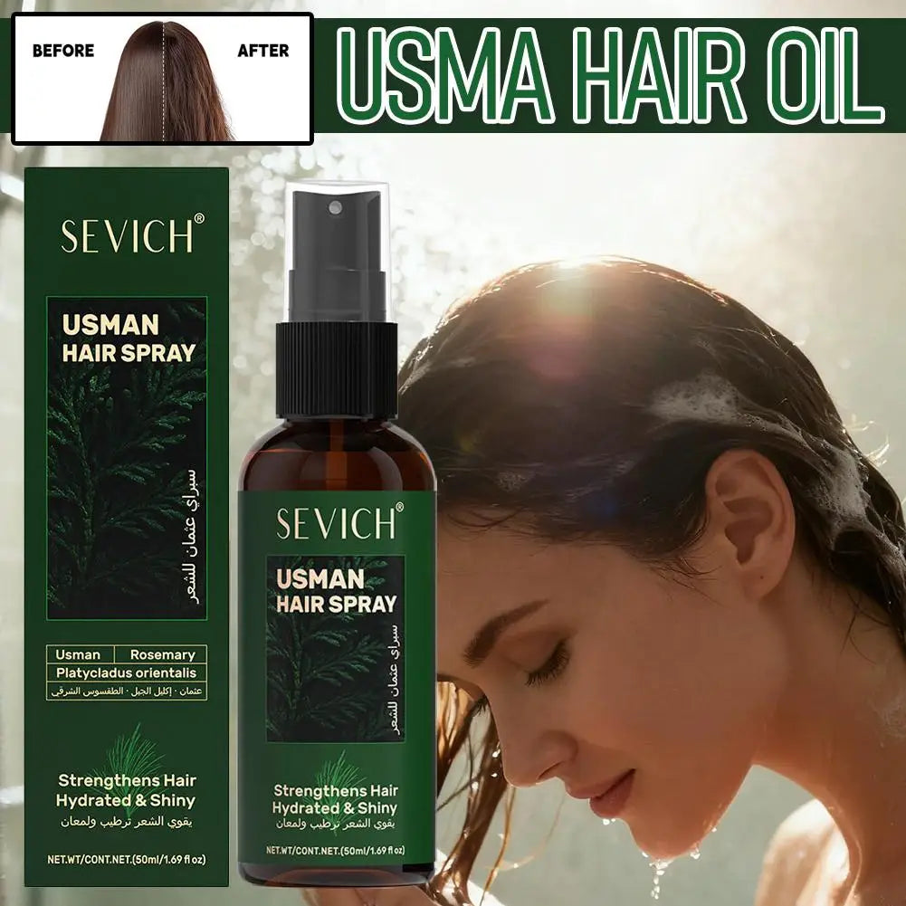 Ensemble de prévention de la perte de cheveux 1/2/3 pièces, huile essentielle pour la repousse rapide des cheveux, savon shampooing artisanal Usman, sérum capillaire, épaississement du cuir chevelu