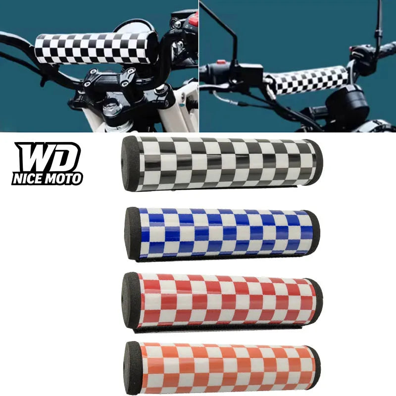 WD NICE MOTO – coussin rond universel pour moto, 200mm, barre transversale, coussin de poitrine en mousse pour guidon, pour EXC, CRF, YZ, YZF