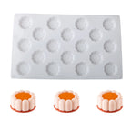 Moule à gâteau cylindrique en Silicone ondulé en dentelle, 6 ou 12 cellules, outils de fabrication de desserts de fête, moule à gâteau en Mousse, fournitures de pâtisserie de cuisine