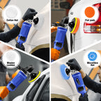 Polisseuse de voiture électrique 1400 W avec poignée, tampon rotatif, 800-3500 tr/min, 6 vitesses variables, plaque de polissage 150 et 180 mm
