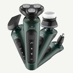 Rasoirs électriques étanches pour hommes, tondeuse électrique, support de rasoir, utilisation à sec, batterie aste, rasoirs à distance, machine de rasage